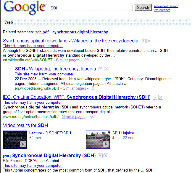 Something harmed Google's computers!