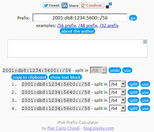 IPv6 Prefix Calculator